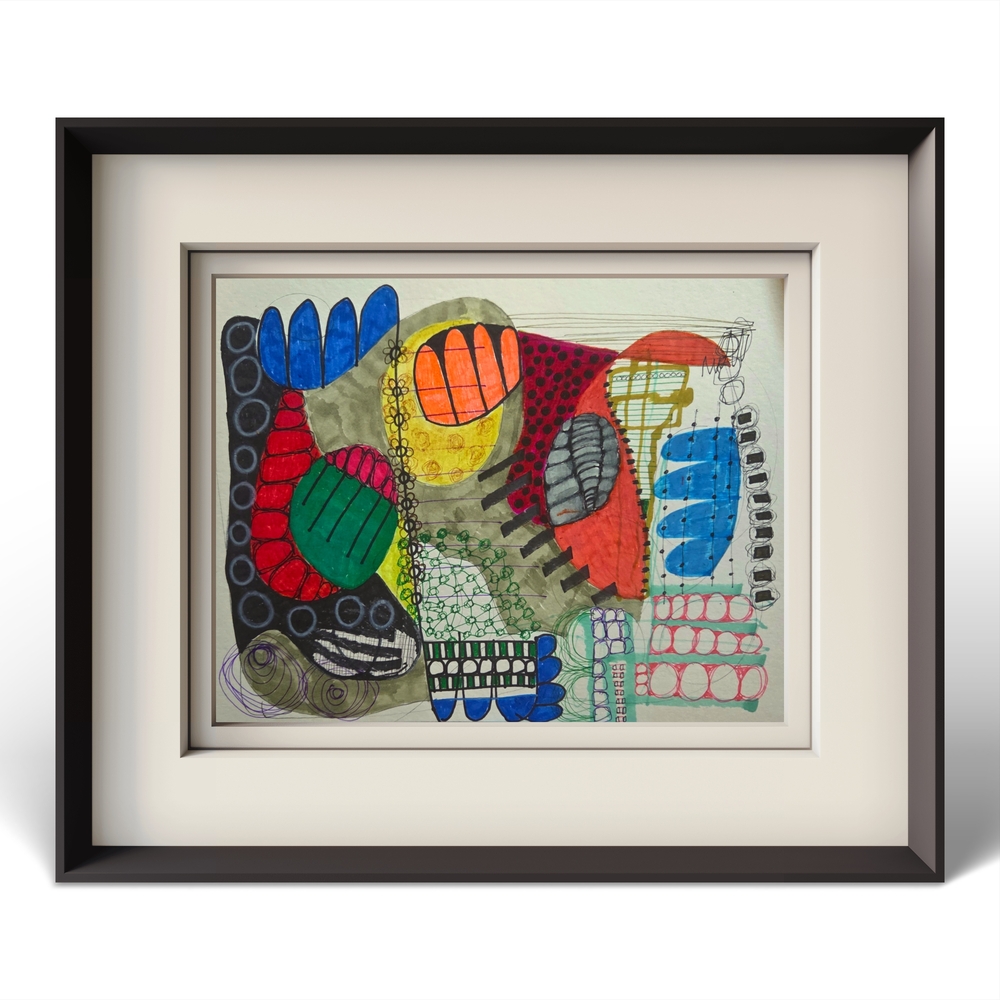 Abstract Mixed-Color Art